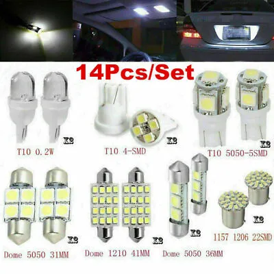 White LED Car Interior Inside Light Dome Trunk Map License Plate Lamp Auto Bulbs • $8.60