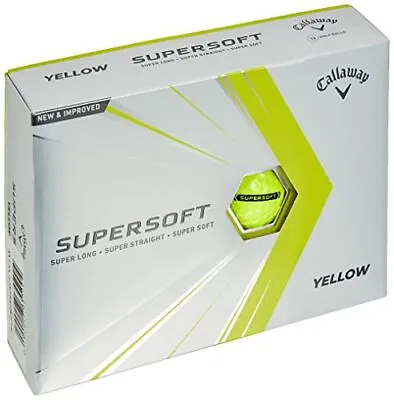 Callaway SUPERSOFT 2019 Golf Ball 1 Dozen Yellow • $76.95