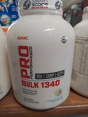 GNC Pro Performance Vanilla Creme Protein Powder. 7.14 Lb. Tub  Exp. 12/29/2023 • $20