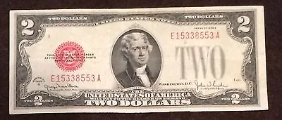 1928 Two Dollar Bill Red Seal Note Randomly Hand Picked VG - Fine FREE SHIPPING! • $20
