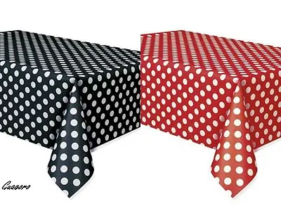 2 Mickey Minnie Polka Dot Table Covers Birthday Ladybug Red & Black Party Supply • $7.99