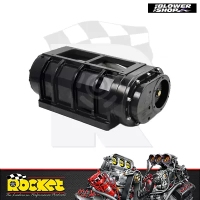 The Blower Shop Billet 8-71 Blower W/ Billet High-Helix Rotors BLACK - B2220-BLK • $10814.70