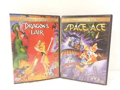 Dragon's Lair & Space Ace (DVD 2002 2-Disc) 1983 Interactive Games RARE OOP! • $12.95