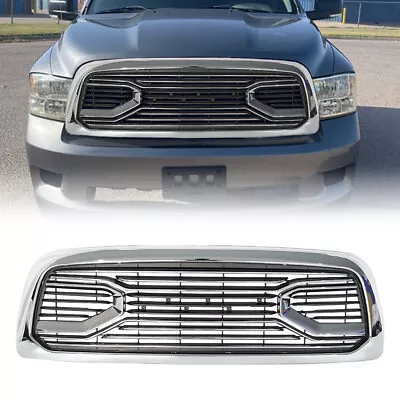 For 2009-2012 Dodge Ram 1500 Front Big Horn Chrome Grille Bumper Grill W/Letters • $249.90