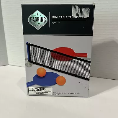 Mini Table Tennis Game Set Dashing Fine Gifts 1 Net 2 Paddles And Balls New • $7