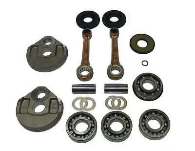 Kawasaki 650 SC-SX-TS-X2 Crankshaft Rebuild KIT Connect Rod Bearing Jetski WSM • $650.87