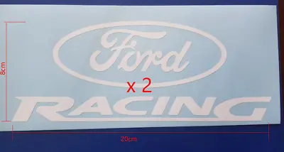 Vinyl Decal - Ford Racing Vinyl Decal X 2  - 200mm X 80mm • $7.50