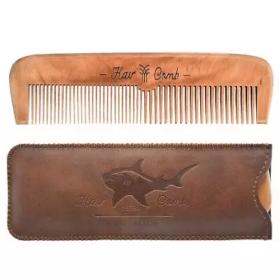 Wooden Hair Combs For MenMen's Wood Beard Comb With Leather Travel Case • $7.59