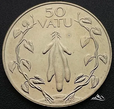 Vanuatu 50 Vatu Coin 1983 Proof. KM #8. Tubers. Plants. • $13.81