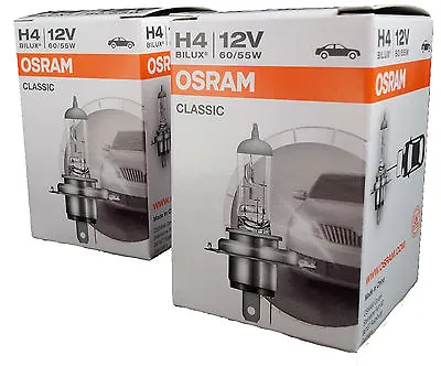 H4 OSRAM Classic BILUX 64193CLC Low Cost Long Life Set Of 2 • $12.85