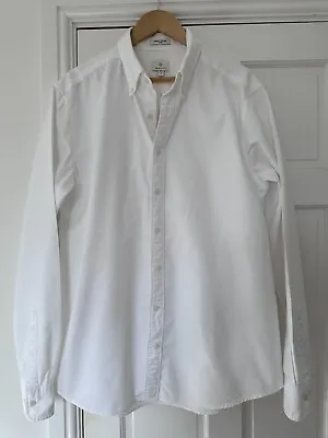 Mens Gant Perfect Oxford Fitted  White ‘Oxford’ Shirt In 2XL • £18.50