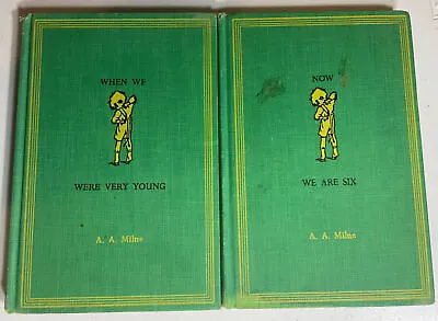 $25 • Buy Now We Are Six & When We Were Very Young By A.a. Milne 1961 - 2 Book Set 