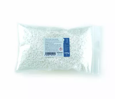 CALCIUM CHLORIDE 500g - Dihydrate Flake Food Grade CaCl2 • £8.99