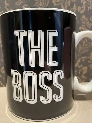 £39.99 • Buy THE BOSS Extra Large Tea Coffee Mug Black Giant Fathers Day Gift For Him Dad Son