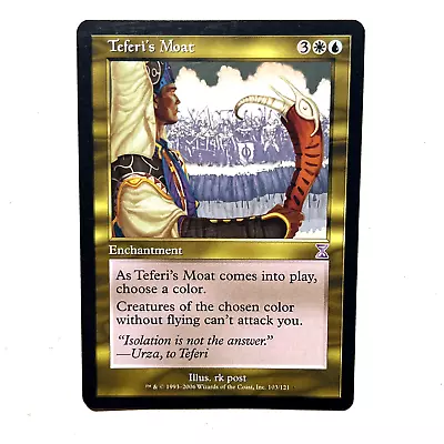 1x Teferi's Moat Slight Play Time Spiral MTG See Photos Magic The Gathering • $2.59