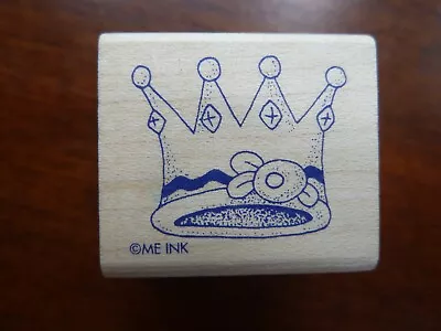 Rubber Stamp By ME Ink Mary Engelbreit Queen's Crown With Flower Royalty RARE • $5