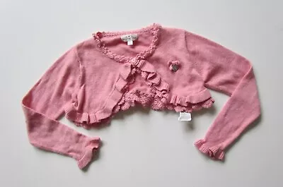 Mayoral Chic Girls Pink Crop Cardigan Age 3 • £4.50