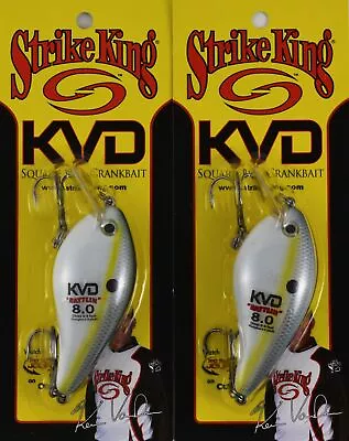 (lot Of 2) Strike King Kvd 8.0 Rattlin' Magnum Hckvdr8.0-590 Sexy Shad M4340 • $0.99