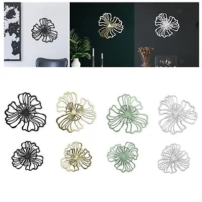 Wall Decoration Flower Metal Wall Art For Kitchen Living Room Bedroom • £6.95