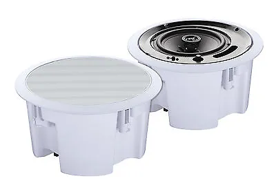 £29.99 • Buy 8Ohms 6.5inch Bathroom Home Shower Room Moisture Resistant 2 Way Ceiling Speaker
