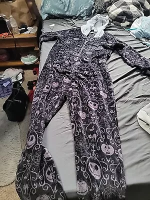 Disney Nightmare Before Christmas Women Hooded PJs XL One Piece Not Footed • $8