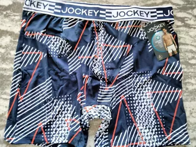 Jockey Microfiber Cooling Mesh Boxer Brief Underwear Large MINT FREE SHIPPING • $17.99