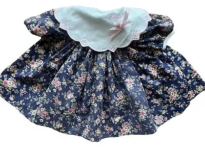 Vintage Madame Alexander Puddin’ Embroidered Floral Doll Dress- Dress Only • $6