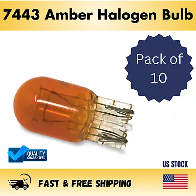 7443 (T20) Amber Halogen Miniature Bulb Pack (10 Bulbs) • $8.99