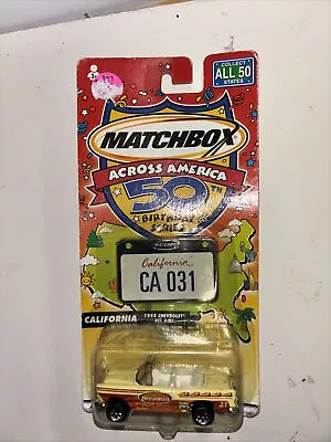 California 1955 Bel Air Matchbox Across America 50th Birthday Series 2001 Sealed • $10