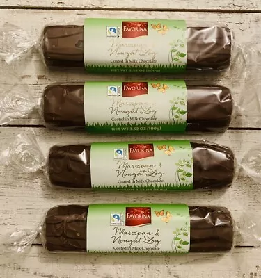 Marzipan Nougat Logs 4x 100g German Marzipan Milk Chocolate Favorina Ships FAST • $11.95