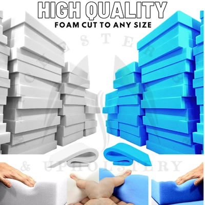 £2.78 • Buy Foam Cut To Any Size Upholstery High Density Cushions Seat Pad Sofa Replacement
