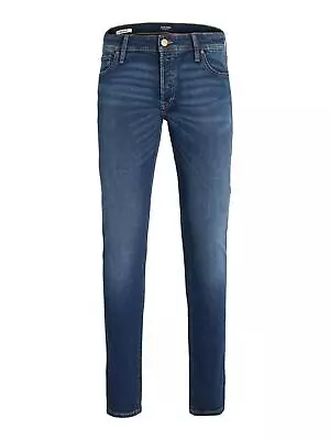 Jack & Jones Glenn Men's Slim Fit Jeans Low Rise Stretch Denim Trousers 28W-36W • £24.99