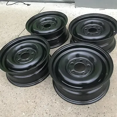 Powdercoated Set 4 Mercedes Steel 14  X 5.5 Hubcap Rims Wheels  W108 123 116 • $799.99