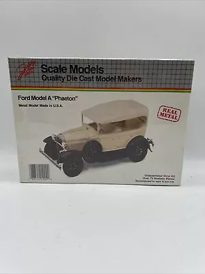 JLE Scale Models 1928 Model A “Phaeton” Metal Die Cast Model Makers Kit SEALED • $69