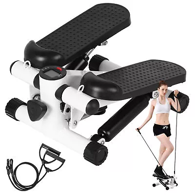 Mini Stepper Exercise Machine Stair Equipment With Resistance Bands LCD Monitor  • $49.99