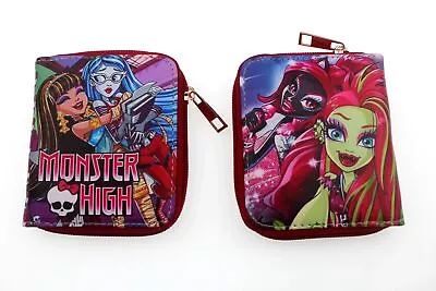 Monster High Anime PU Short Wallets With Card Holder Coin Purse Money Clip • $9.49