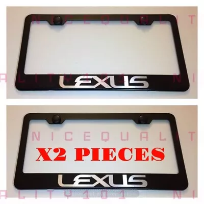 2X Lexus Stainless Steel Metal Finished License Plate Frame Holder • $21