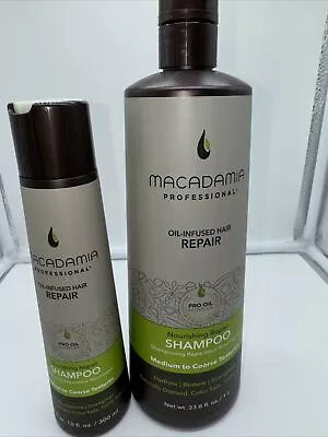 Macadamia Professional Nourishing Repair Shampoo 33.8 Oz Plus One 10 Oz • $59.99