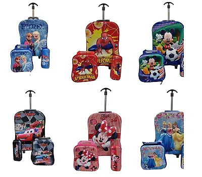 Boys Girls Character School Nursery Bag Trolley Holiday Travel 3 Pcs Suitcase • £19.99