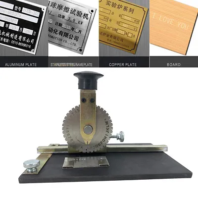 Manual Metal Stamping Marking Machine Dog Tag Metal Plate Stamping Embosser • $114.98