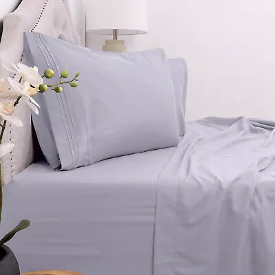 Sweet Home Collection 1800 Count Microfiber 4 Piece Bed Sheet Set King & Queen • $25.99