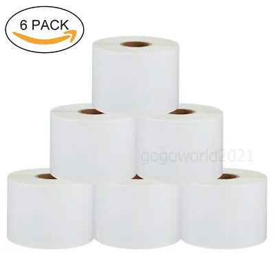 6 Rolls 2.25  X 1.25  1000 Direct Thermal Barcode Labels For Zebra LP2824 2844 • $23.93