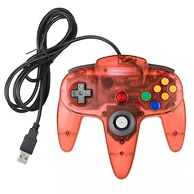 Wired Classic N64 Controller USB Port Gamepad Joystick For Raspberry Pi PC Mac • $20.89