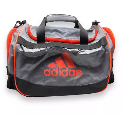 Adidas Defender Duffel Bag Tech Gray / Infrared One Size Soccer Gym Training  • $16.99