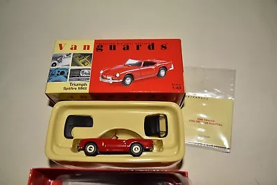 CORGI VANGUARDS VA06700 Triumph Spitfire In Red - Lt Ed No.?? - MINT IN BOX • £10