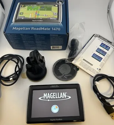 MAGELLAN ROADMATE 1470 GPS NAVIGATION 4.7  TOUCHSCREEN- With ALL !WORKS GREAT! • $15.30