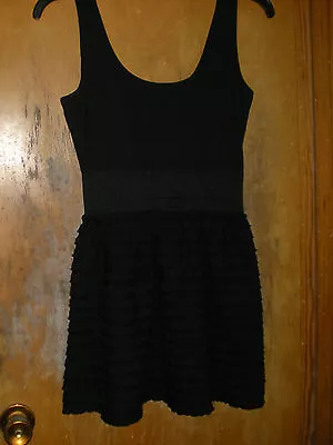Miley Cyrus Max Azria Black Ruffled Skirt Dress Size Small • $6