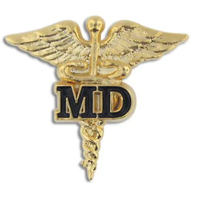 PinMart's Medical Doctor MD Gold Caduceus Pin • $7.47