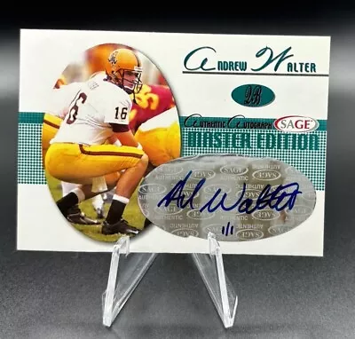 Andrew Walter 2005 Sage Rookie Autograph Master Edition Signature True 1/1 Auto • $125