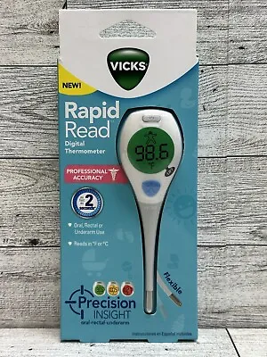 Vicks Rapid Read Digital Thermometer Precision Insight Oral Underarm Rectal NEW! • $14.95